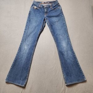 Vintage y2k flared CRUEL GIRL jeans 90s bootcut low rise denim long tall girl